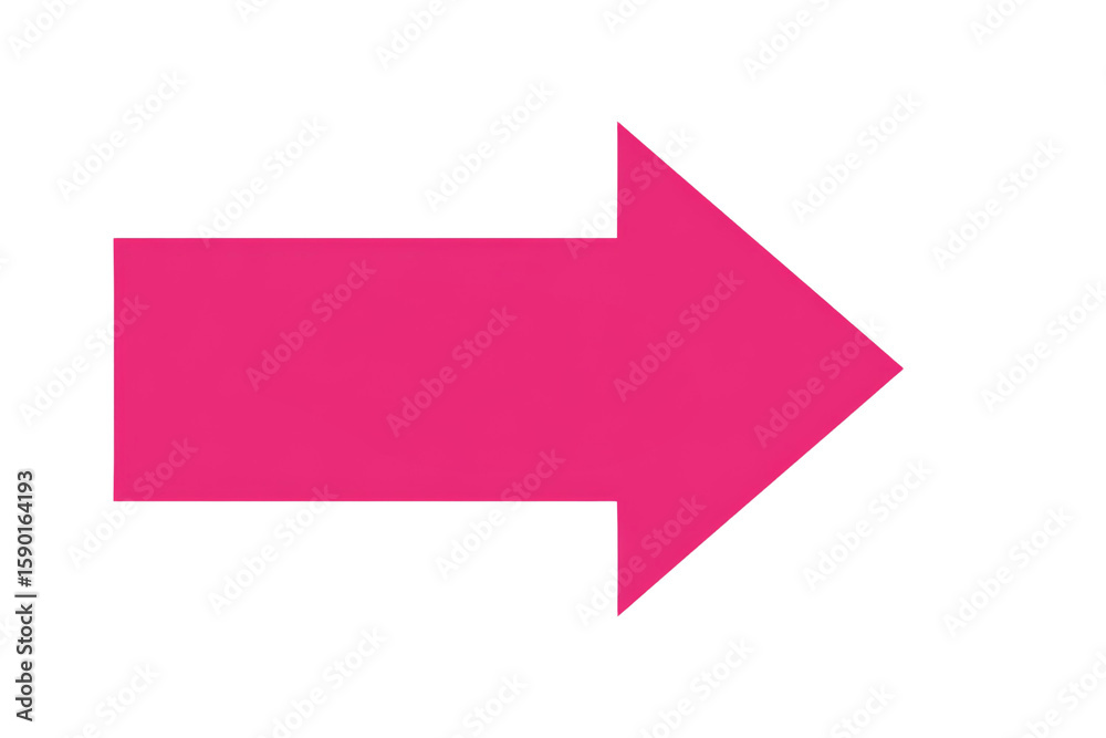 Canvas Prints a pink arrow pointing to the right