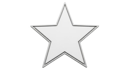 Isolated Silver Star