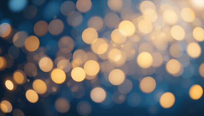 Obraz premium Warm Bokeh Light Abstract Festive Background
