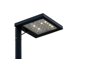 Isolated Modern LED Street Light Fixture