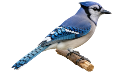 Isolated blue jay bird
