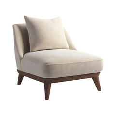 A photorealistic render of a stylish Highback Chair featuring smooth surfaces, modern lines, and a comfortable silhouette, isolated on transparent background