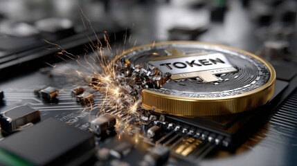 Singular token: symbolic presence, digital asset, unique identifier, virtual currency, cryptographic unit, personal value, encrypted element, transactional item, distinct marker, transferable medium.