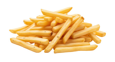 Isolated Pile of French Fries