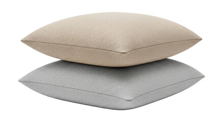 Isolated two decorative pillows