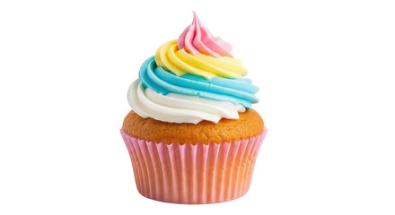 Isolated Colorful Cupcake