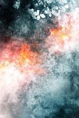 Naklejka premium Dreamy Watercolor Backdrop for Textures and Artistic Elements in Soft Pastel Shades for Art Projects