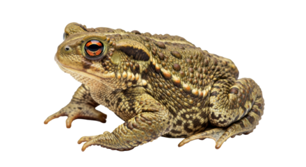 Isolated Common Toad