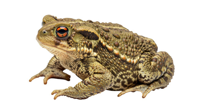 Isolated Common Toad