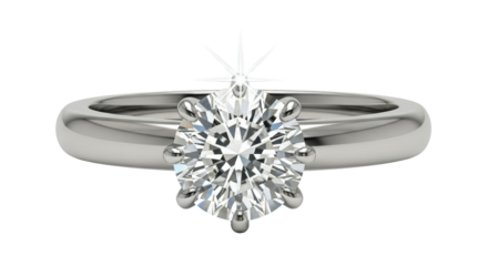 Isolated Diamond Ring