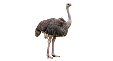 Isolated Full Body of an Ostrich