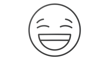 Isolated Laughing Emoji