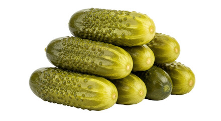 Isolated pile of pickles