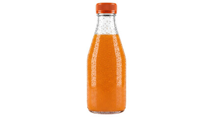 Isolated Bottle of Orange Juice