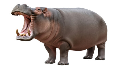 Isolated Hippopotamus