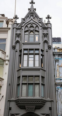Facade of former Francis and Co Building, constructed in 1913 in Venetian Gothic architectural...