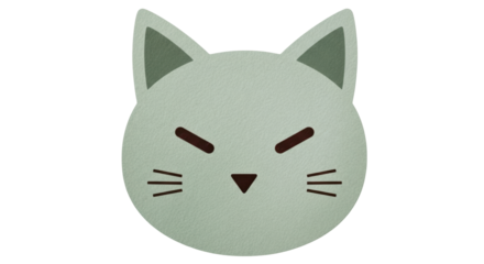 Isolated Grumpy Cat Face