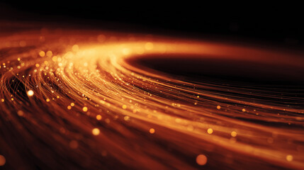 Close-up of a glowing orange aura radiating creativity