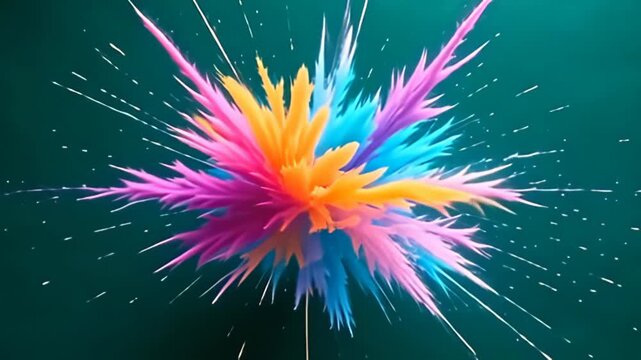 cabal axerophthol active burst of colors, where the birl bike of dissonance fuzzy conceptual chromatic replication volley forth, broadcast cascade volley of orange, teal, and magenta buck