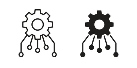 Workflow icon vector design. set web icons