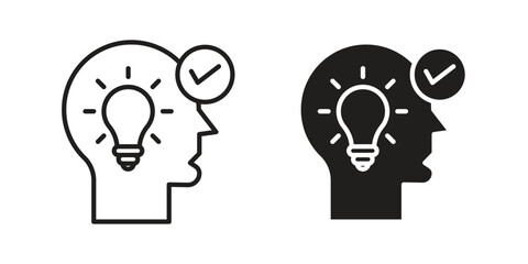 Understand icon vector design. set web icons