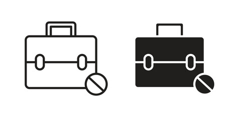 Unemployment icon vector design. set web icons