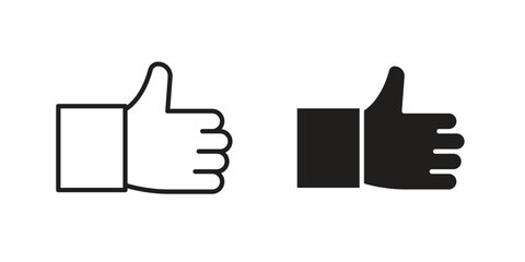 Thumb up icon vector design. set web icons