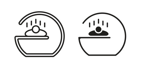 Solarium icon vector design. set web icons