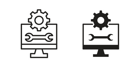 Software Engineering icon vector design. set web icons
