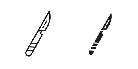 Scalpel icon vector design. set web icons