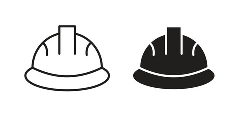 Safety helmet icon vector design. set web icons