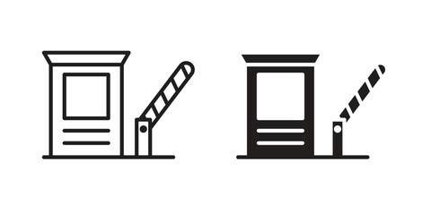 Road toll icon vector design. set web icons