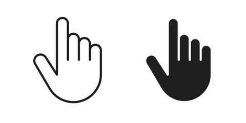 Fototapeta premium Pointing hand icon vector design. set web icons