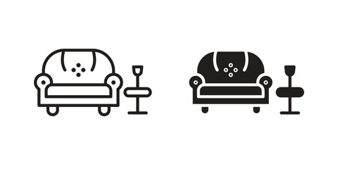 Lounge icon vector design. set web icons