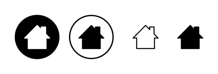 House icon logo design. Home sign and symbol