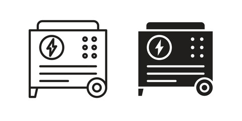 Generator icon vector design. set web icons