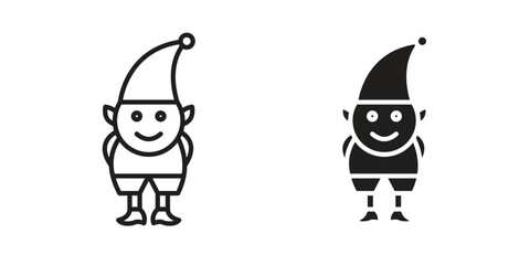 Elf icon vector design. set web icons