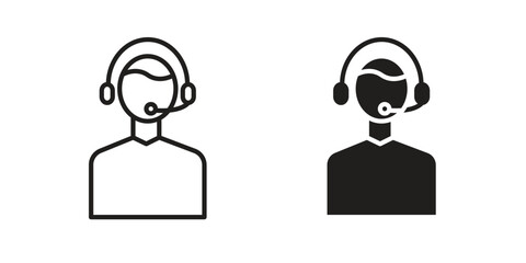 Callcenter icon vector design. set web icons