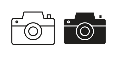 Camera icon vector design. set web icons