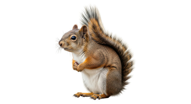 Isolated Squirrel, Cute Animal - Powered by Adobe