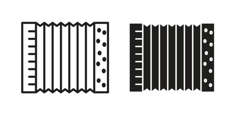 Accordion icon vector design. set web icons