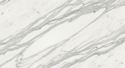 Close-up view of elegant white marble with gray veining, showcasing its luxurious texture and subtle pattern.