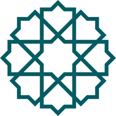 Mandala element decoration in Islamic style