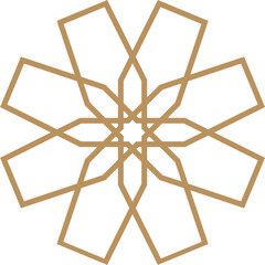 Mandala element decoration in Islamic style