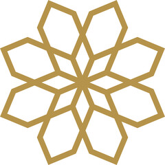 Mandala element decoration in Islamic style