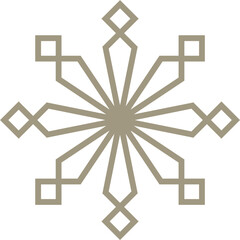 Mandala element decoration in Islamic style