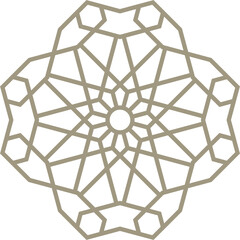 Mandala element decoration in Islamic style