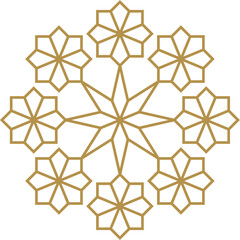 Mandala element decoration in Islamic style