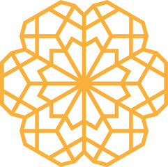 Mandala element decoration in Islamic style