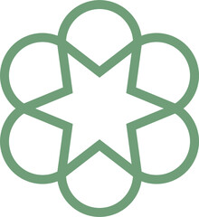 Mandala element decoration in Islamic style